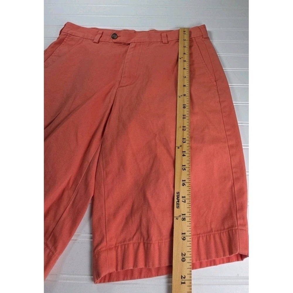 Brooks Brothers 346 Men CORAL/PEACH Chino Shorts Size 34 Cotton - Picture 5 of 7